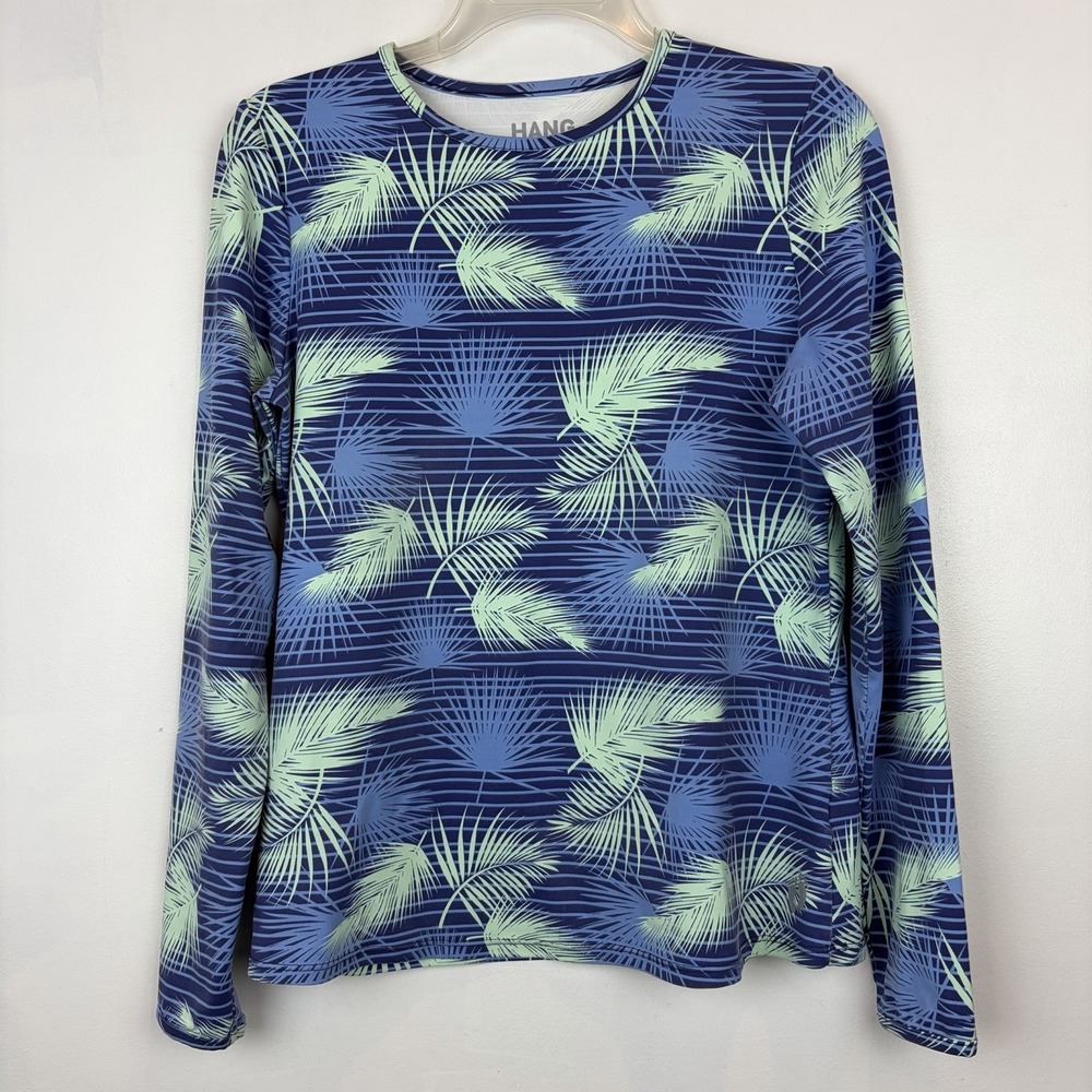Hang Ten Womens Small Rash Guard Long Sleeve Swim Top UV Protection UPF 50+